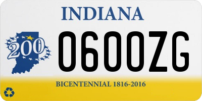IN license plate 060OZG
