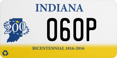 IN license plate 060P