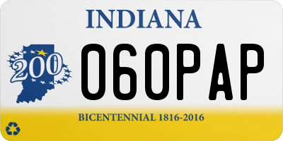 IN license plate 060PAP