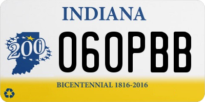 IN license plate 060PBB