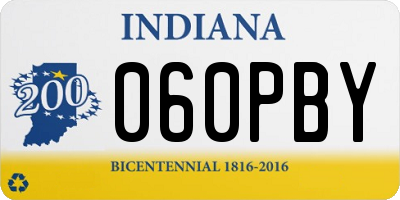 IN license plate 060PBY