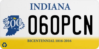 IN license plate 060PCN