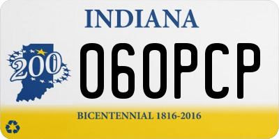 IN license plate 060PCP