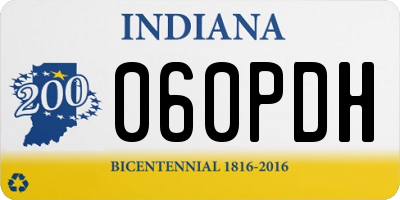 IN license plate 060PDH