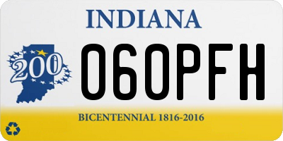 IN license plate 060PFH