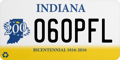 IN license plate 060PFL