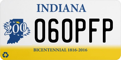 IN license plate 060PFP