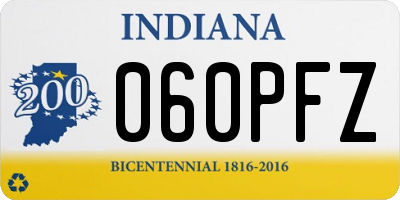 IN license plate 060PFZ