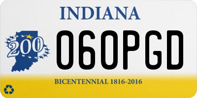 IN license plate 060PGD
