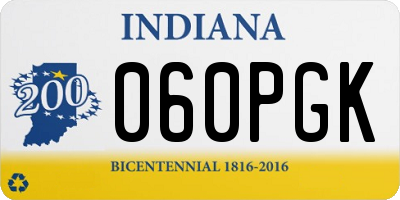 IN license plate 060PGK