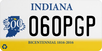 IN license plate 060PGP