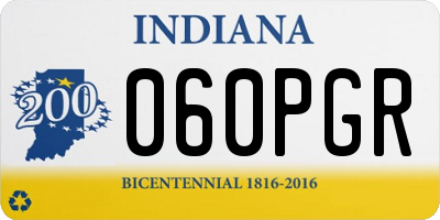 IN license plate 060PGR