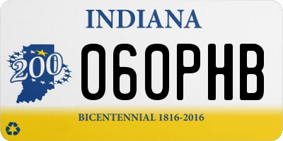 IN license plate 060PHB