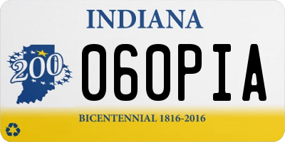 IN license plate 060PIA