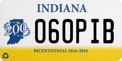 IN license plate 060PIB