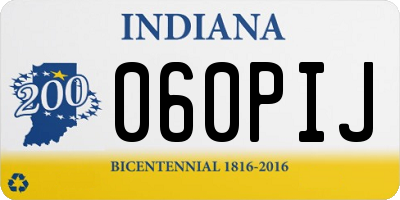 IN license plate 060PIJ