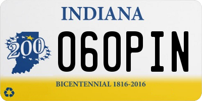 IN license plate 060PIN