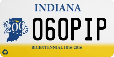 IN license plate 060PIP