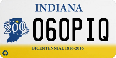 IN license plate 060PIQ