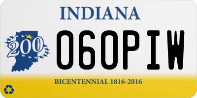 IN license plate 060PIW