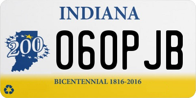 IN license plate 060PJB
