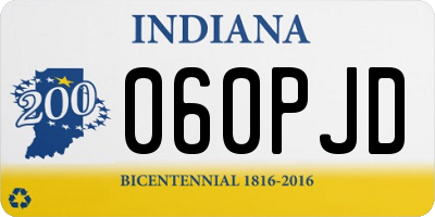 IN license plate 060PJD