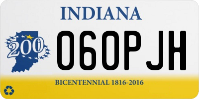 IN license plate 060PJH