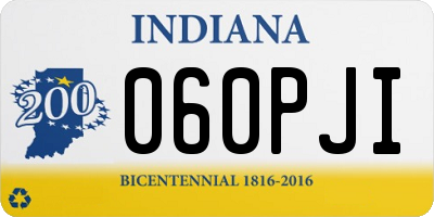 IN license plate 060PJI