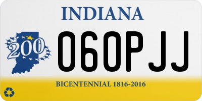 IN license plate 060PJJ
