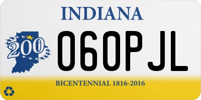 IN license plate 060PJL