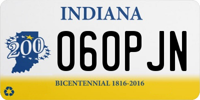 IN license plate 060PJN