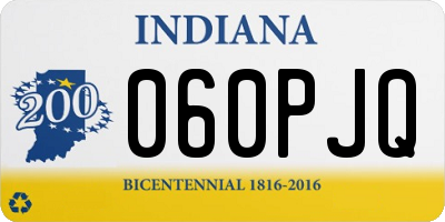 IN license plate 060PJQ