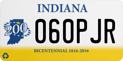 IN license plate 060PJR