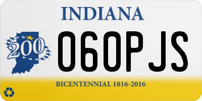 IN license plate 060PJS