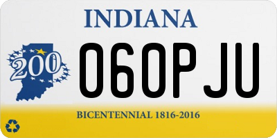 IN license plate 060PJU