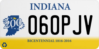 IN license plate 060PJV