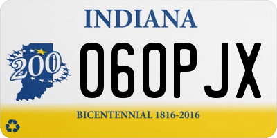 IN license plate 060PJX
