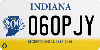 IN license plate 060PJY