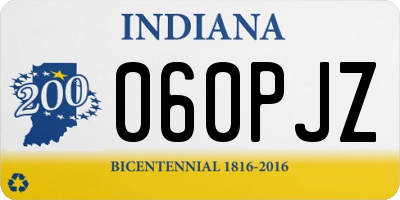 IN license plate 060PJZ