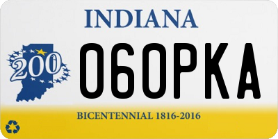 IN license plate 060PKA