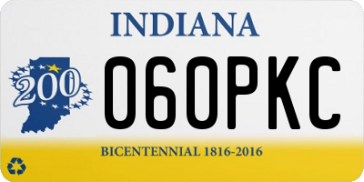 IN license plate 060PKC