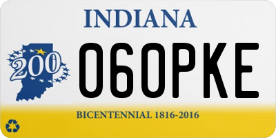 IN license plate 060PKE