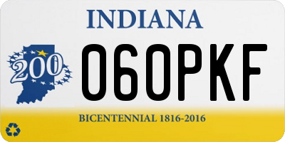 IN license plate 060PKF