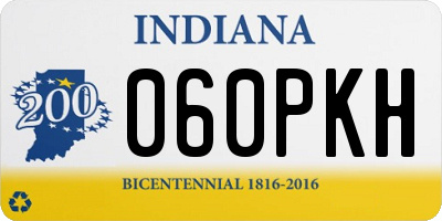 IN license plate 060PKH