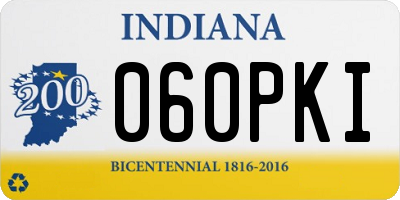 IN license plate 060PKI