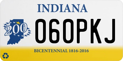 IN license plate 060PKJ