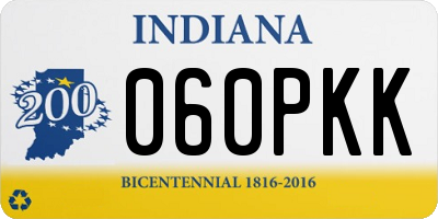 IN license plate 060PKK