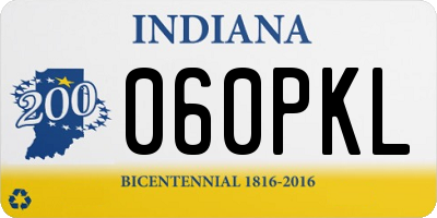 IN license plate 060PKL