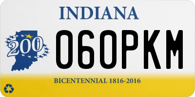 IN license plate 060PKM
