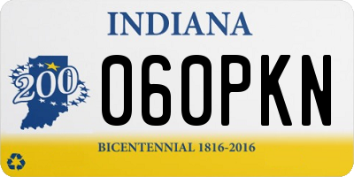 IN license plate 060PKN